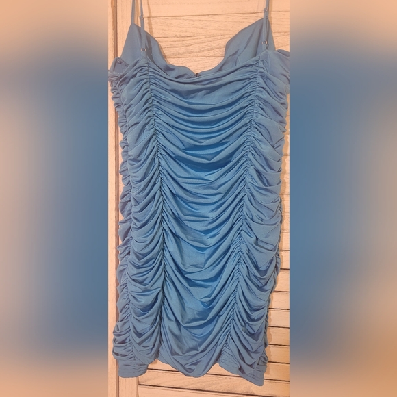 NWT Zara Sexy Bright Blue Dress - Picture 2 of 4